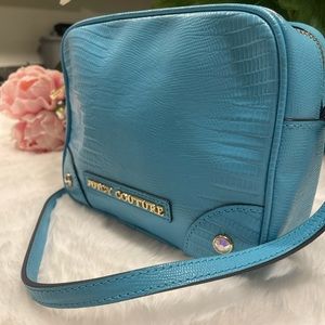 Juicy Couture Blue Leather Crossbody
